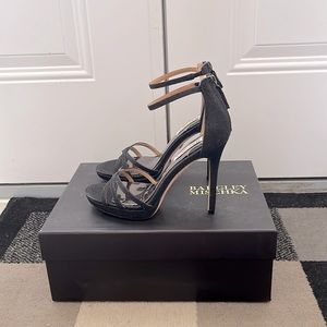 Badgley Mischka black signify platform sandals